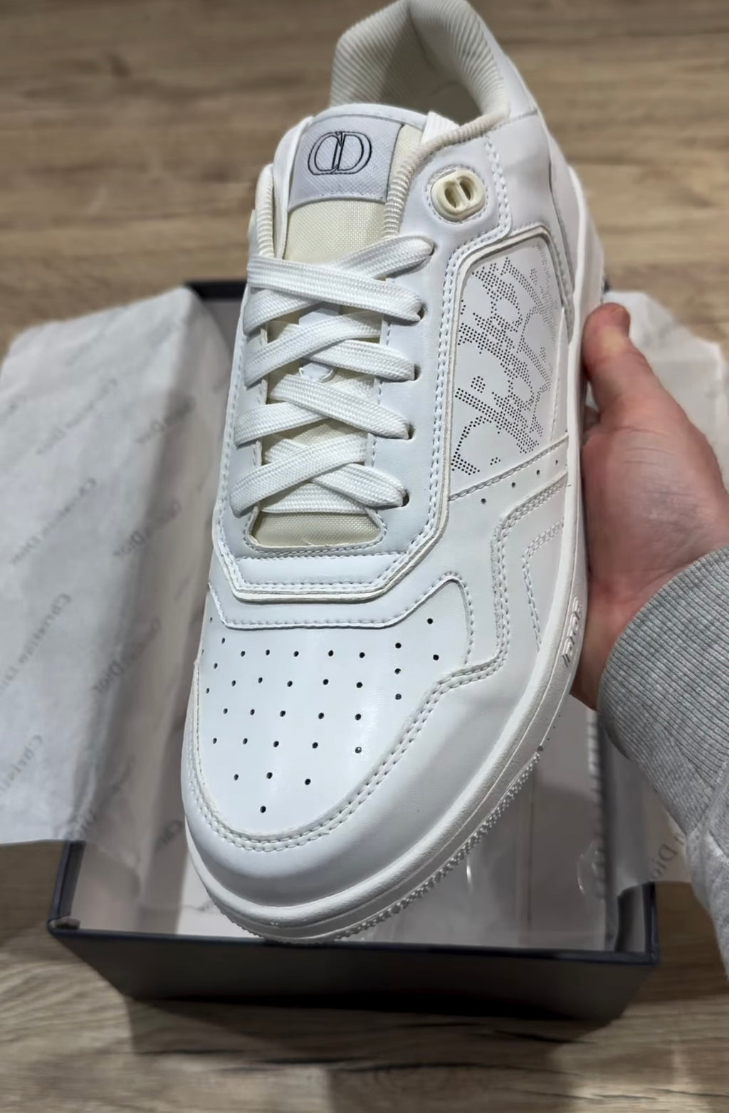 White Luxury Low-Top Sneakers