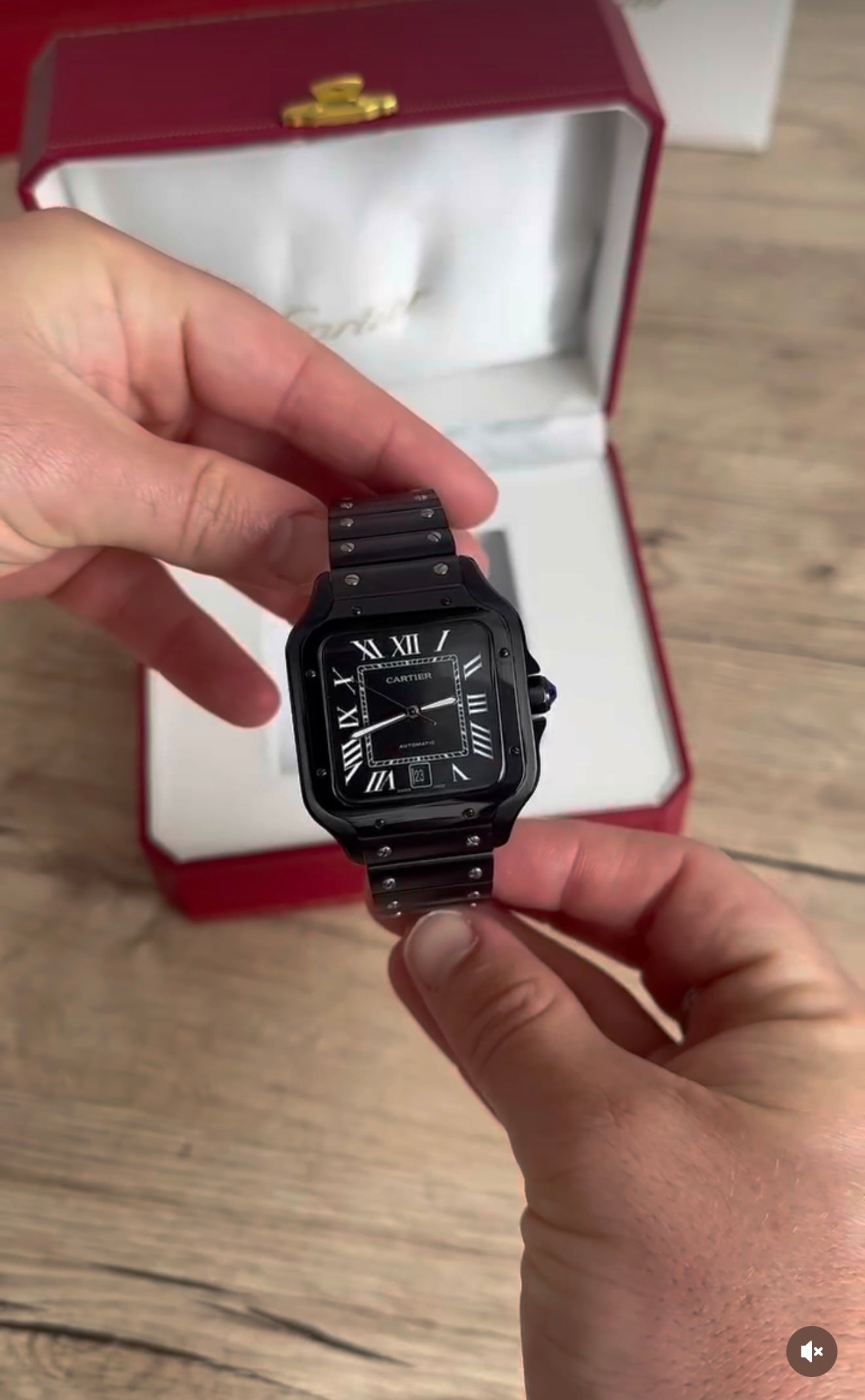 Black Square Luxury Watch
