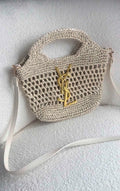 Y S Raffia Mini Tote