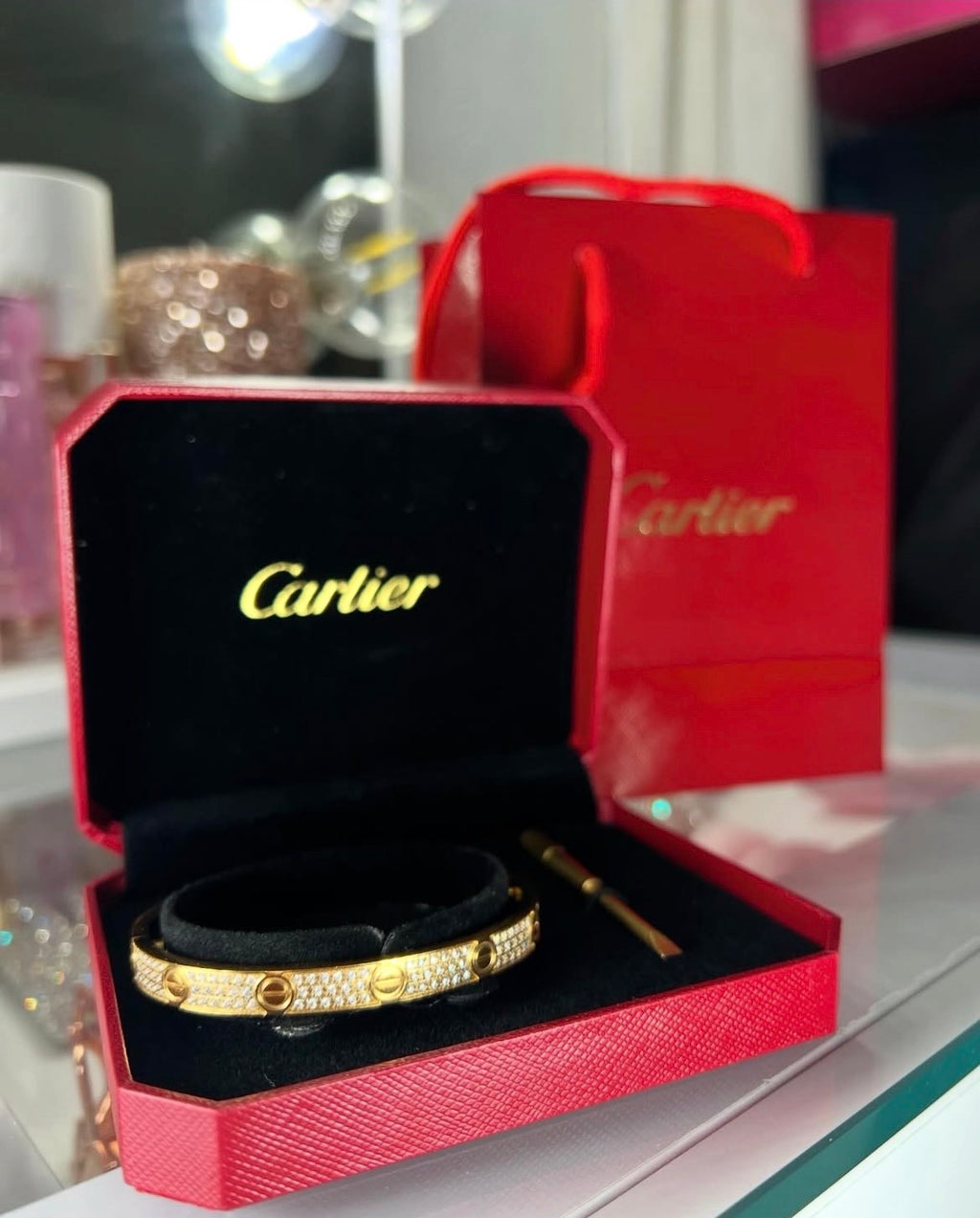 Women’s Luxury Gold Crystal Cuff Bracelet