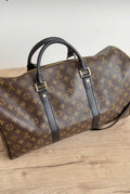 Classic Brown Monogram Travel Duffle Bag