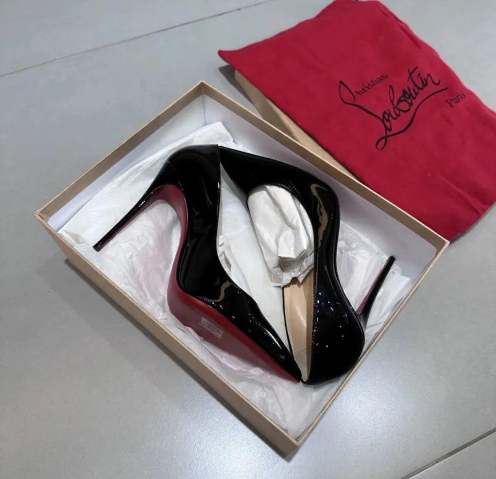 C Loub So Kate Patent Pumps Heels