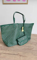 Emerald Green Monogram Tote Bag Set