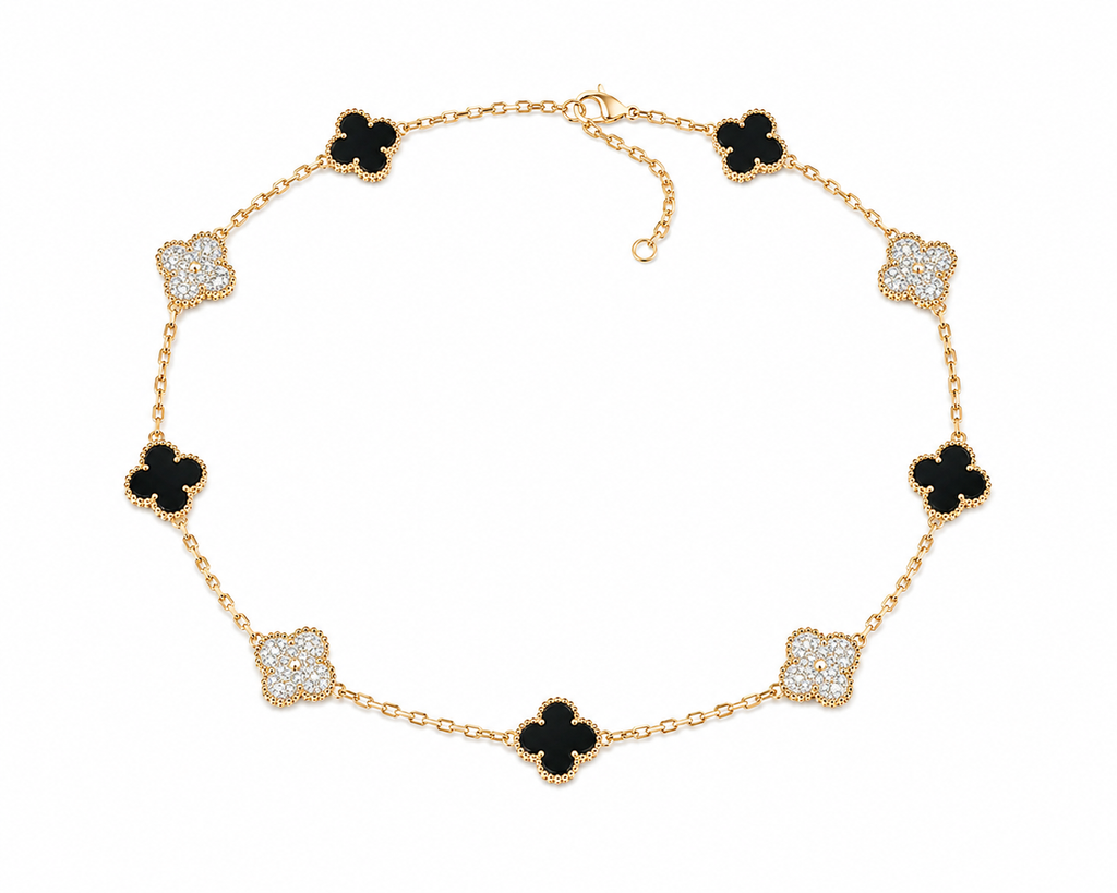 V Cleef & Arpels Alhambra Style Clover Necklace
