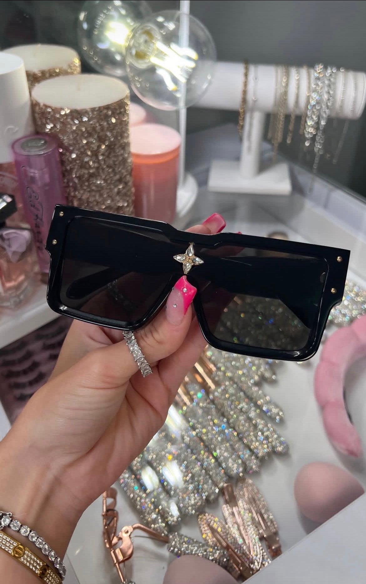 Louis Vuitton Oversized Shield Sunglasses – Black Luxury Designer Eyewear