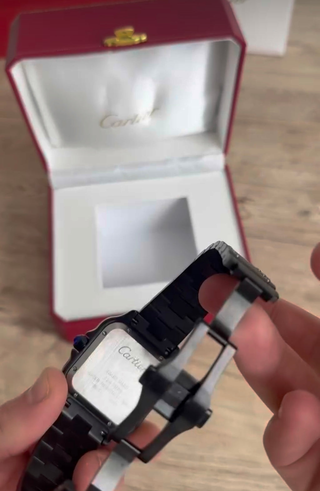 Black Square Luxury Watch