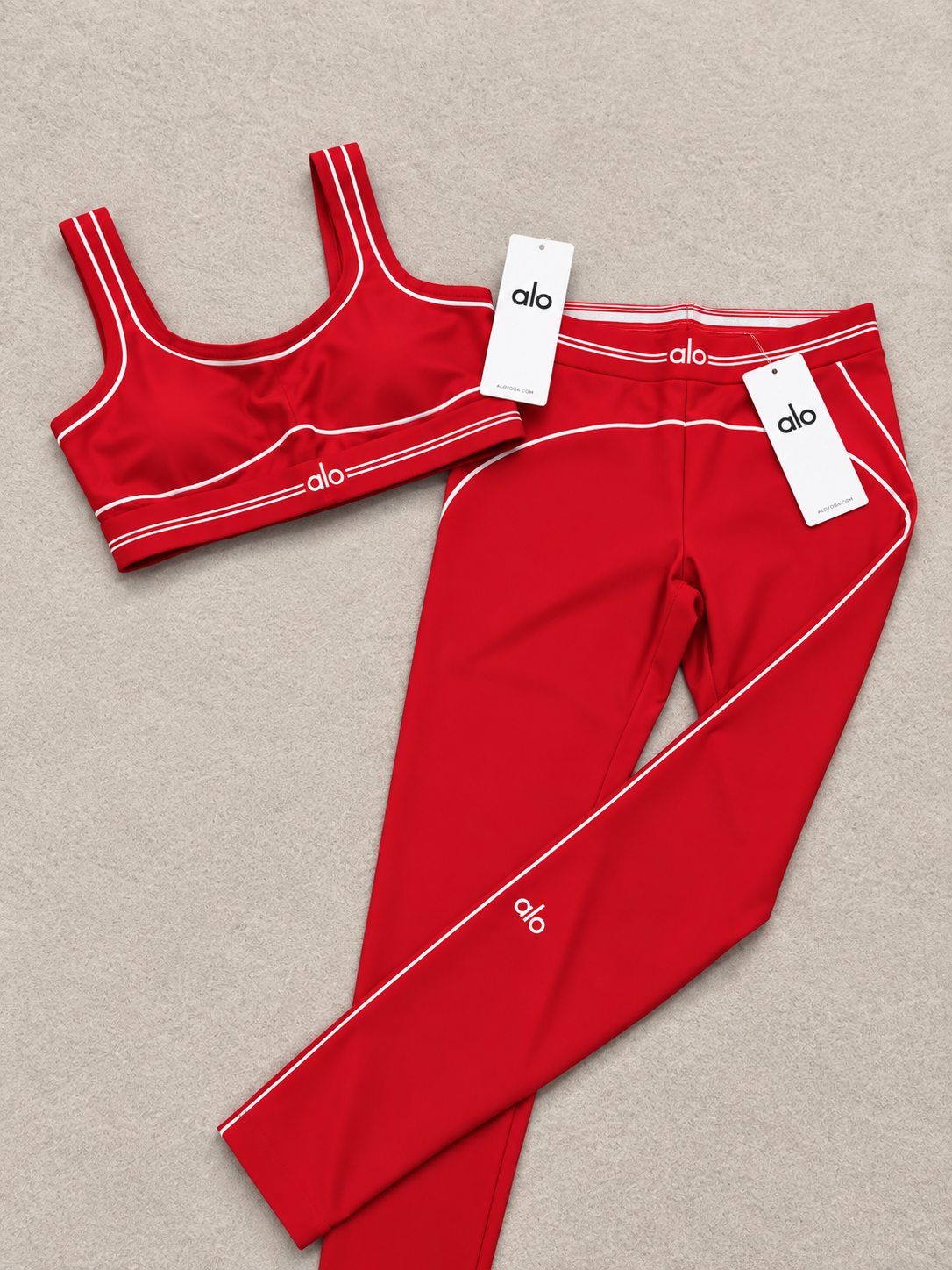 Alo red two-piece set