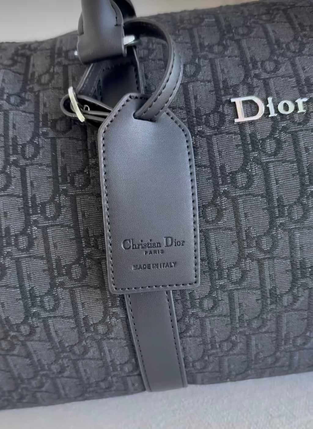 Luxury Black Monogram Duffle Bag