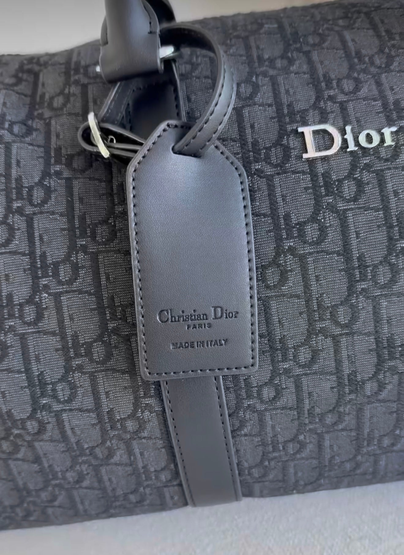 Luxury Black Monogram Duffle Bag