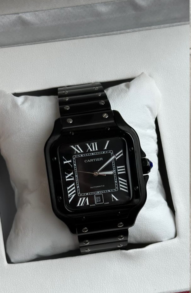 Black Square Luxury Watch