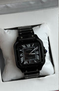 Black Square Luxury Watch