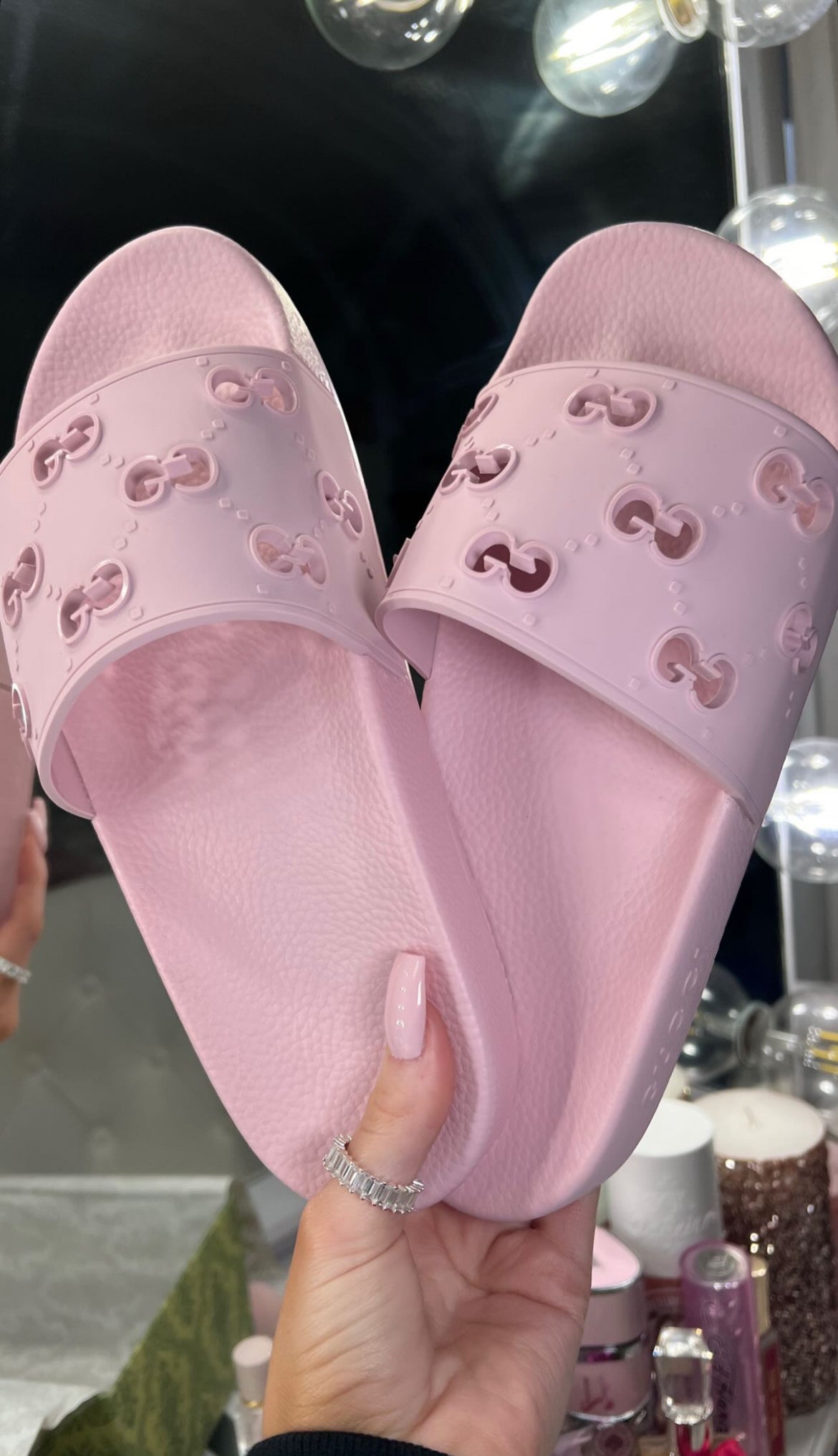 GG Platform Slide Sandals