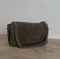 Y.S Niki Shoulder Bag - Vintage Olive Suede