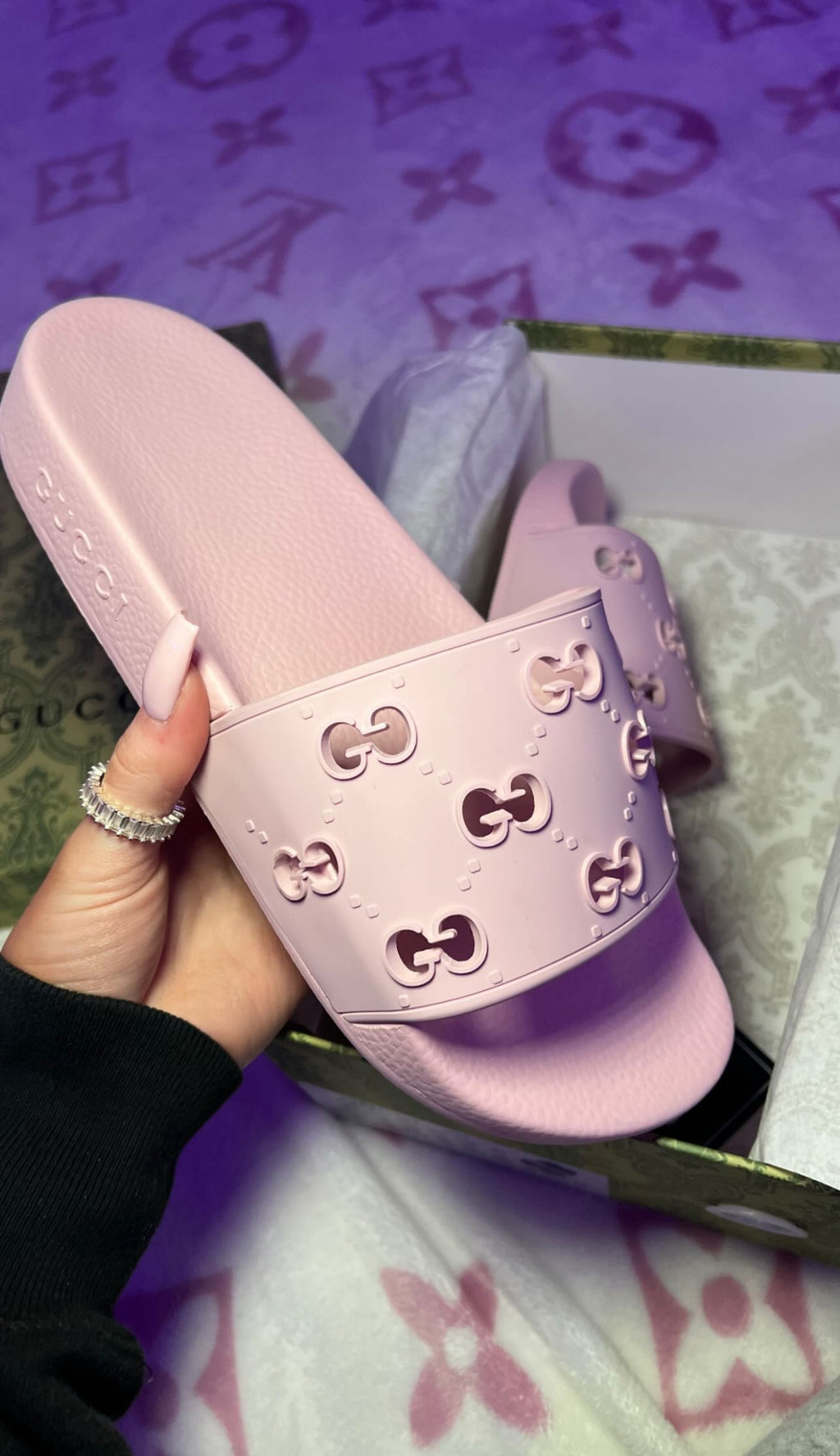 GG Platform Slide Sandals