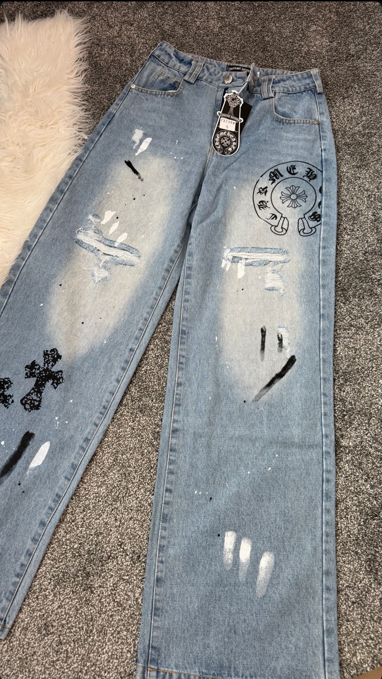 Designer-Inspired Graphic Streetwear Denim