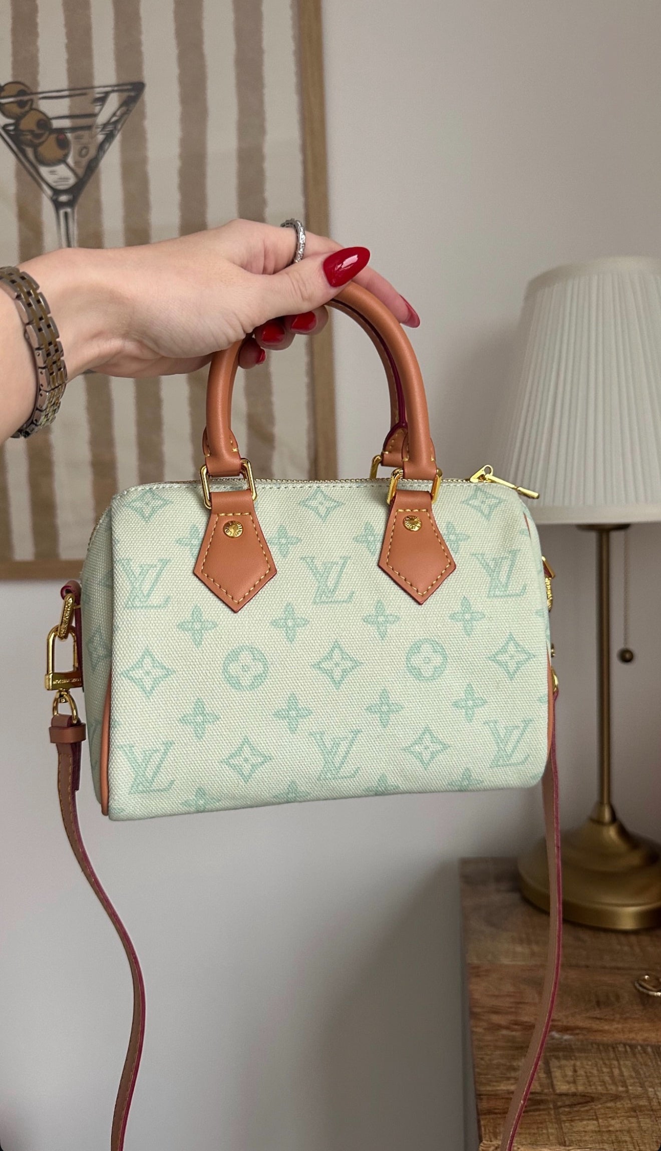 L O U Mini Speedy Bandoulière – Pastel Monogram