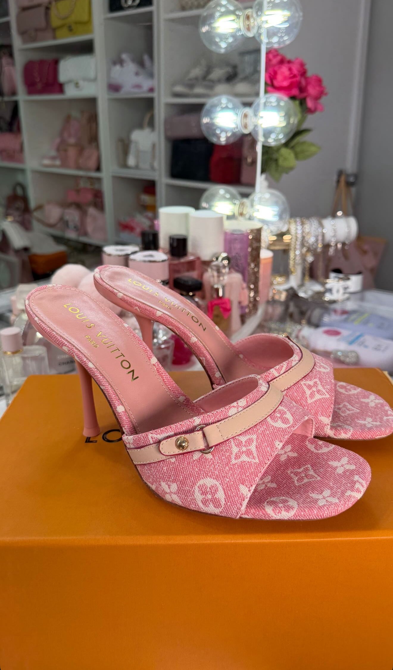 Designer-Inspired Denim Heels